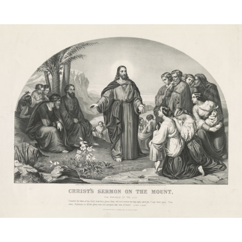 Christ's Sermon On The Mount: The Parable Of The Lily, 1866