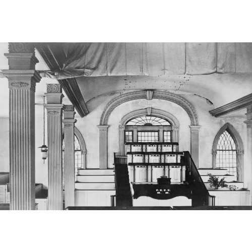 Kirtland Temple, Lower Auditorium, Kirtland, Ohio, 1912
