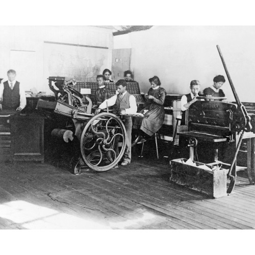 Printing Presses At Claflin University, Orangeburg, S.C., 1899