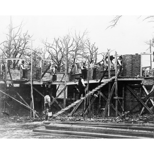 Bricklaying At Claflin University, Orangeburg, S.C., 1899