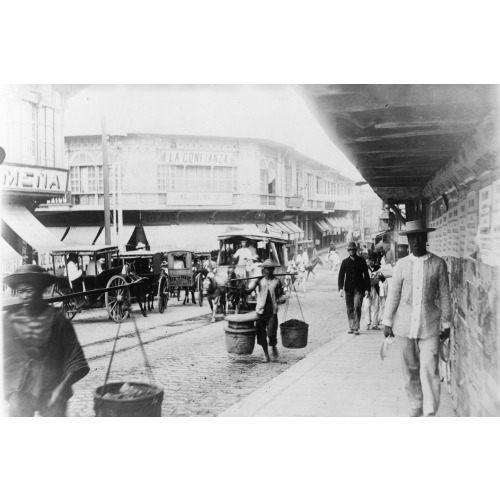 Approach To The Bridge Of Spain In The New Town, Manila, 1899