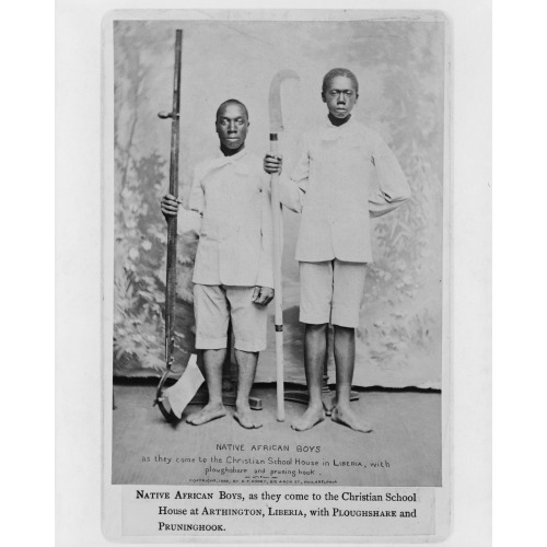 Native African Boys, The Christian School, 1880