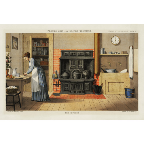 Prang's Aids For Object Teaching--The Kitchen, 1874