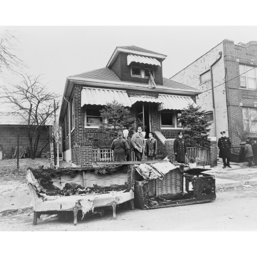 Home Of Malcolm X, Remains Of Charred Furniture, 1965