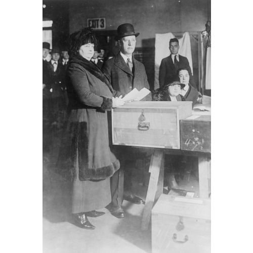 Governor An Early Bird--Mr. And Mrs. Smith Voted, 1919