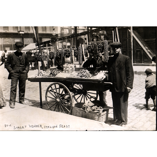 Street Vender, Italian Feast, 1908