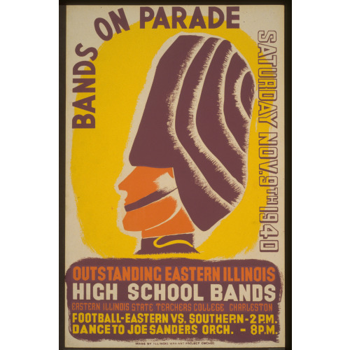Bands On Parade Outstanding Eastern Illinois High School Bands., 1940