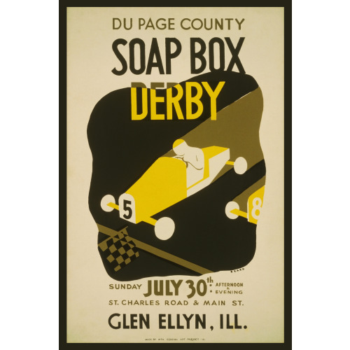 Du Page County Soap Box Derby Glen Ellyn, Ill., 1939