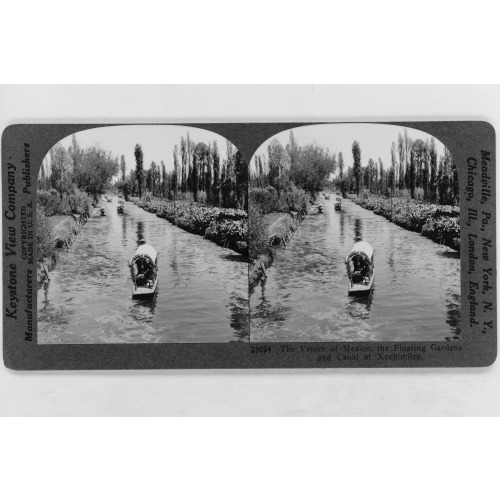 The Venice Of Mexico, The Floating Gardens And Canal At Xochimilco, 1931