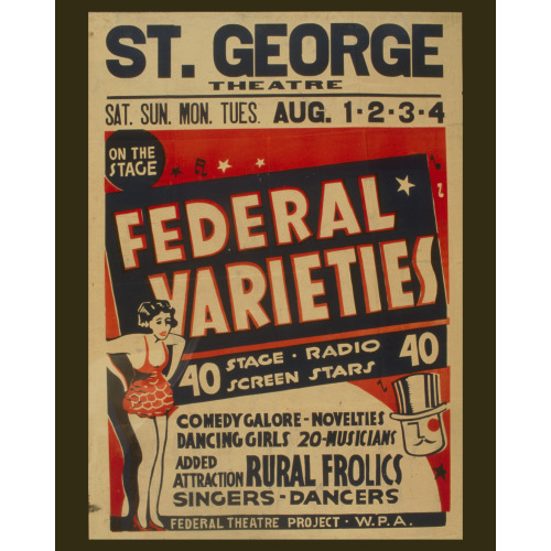 Federal Varieties 40 Stage, Radio, Screen Stars : Comedy Galore - Novelties - Dancing Girls - 20...