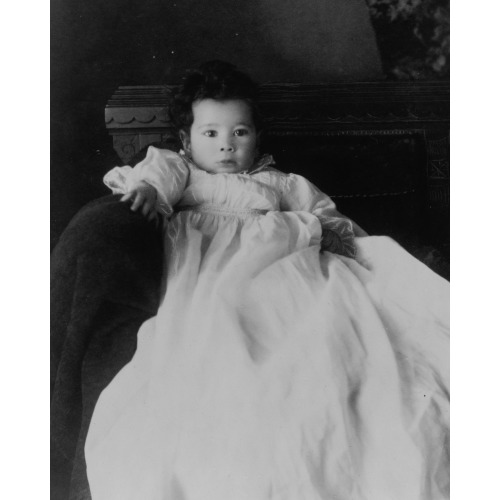 African American Infant, Wearing Christening Gown, 1899
