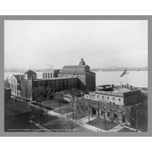 Distillery Offices, Malt Houses & Grain Elevator, H. Walker & Sons, Ltd., Walkerville, Ont., 1911