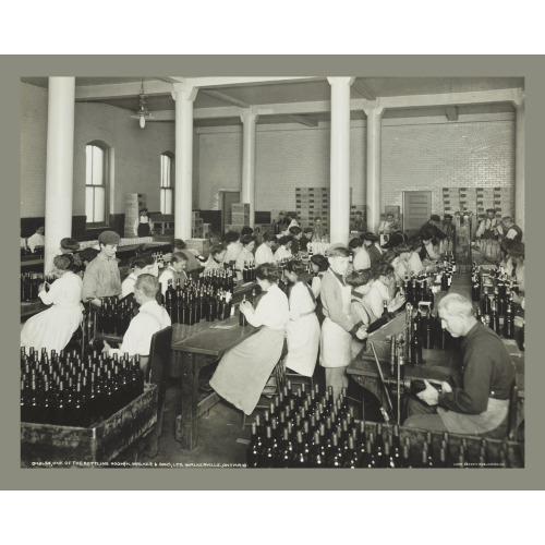 One Of The Bottleing Sic Rooms, H. Walker & Sons, Ltd., Walkerville, Ont., 1911