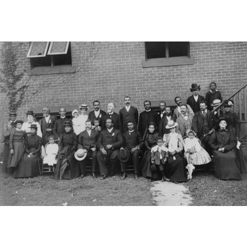 Members Of The First Congregational Church, Atlanta, Georgia, Posed Outside The Brick Church, 1899