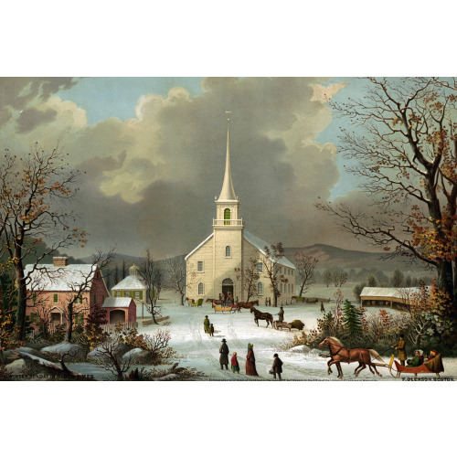 Winter Sunday In Olden Times, 1875