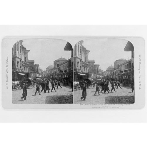 A Street Scene In Stamboul, The Turkish Part Of The City, Constantinople, 1901