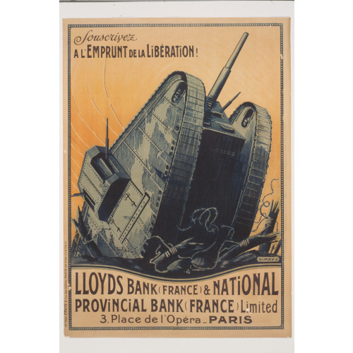 Souscrivez A L'emprunt De La Liboeration! Lloyds Bank (France) And National Provincial Bank...