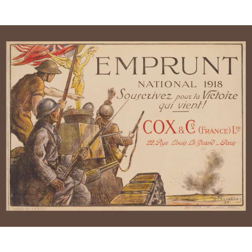 Emprunt National 1918. Souscrivez Pour La Victoire Qui Vient!, 1918