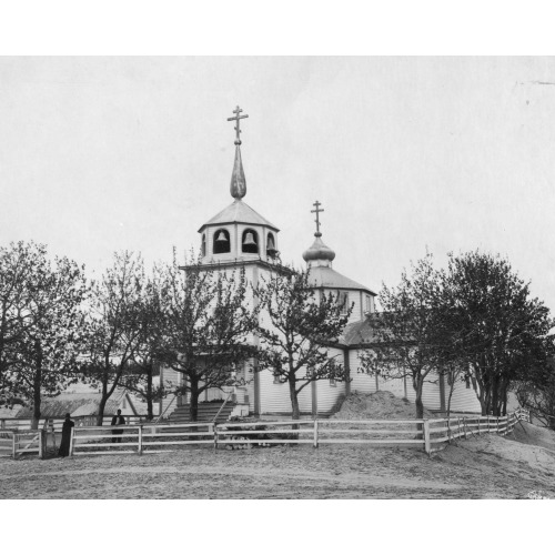 Russian Church With Ground Covered With Volcanic Ash After Katmia i.e. Mount Katmai Eruption, 1912