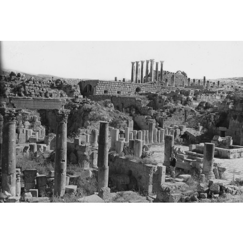 Ruins Of Jerash (Gerasa). Cathedral Courtyard
