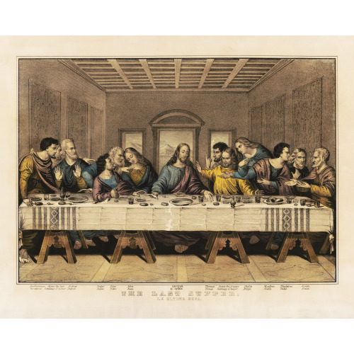The Last Supper. La Ultima Sena, circa 1835