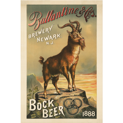 Ballantine Brewery, Bock Beer, Newark, New Jersey, 1888