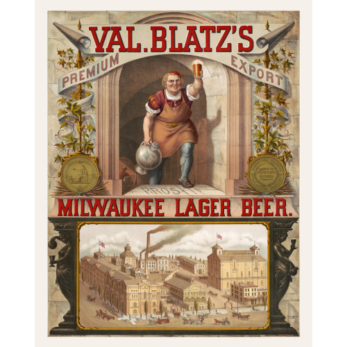 Blatz Brewery, Lager Beer, Milwaukee, Wisconsin, 1879