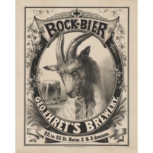 George Ehret Brewery, Bock Beer, 1882