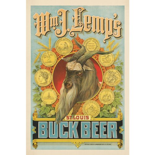 Lemp Brewery, Buck Beer, St. Louis, Missouri, 1886