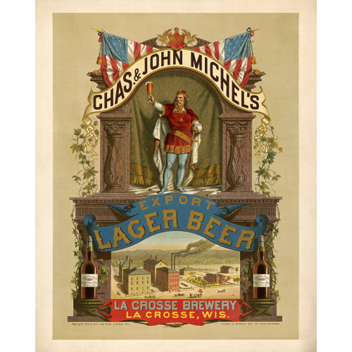 Michel's Brewery, Lager Beer, La Crosse, Wisconsin, 1879