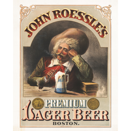 Roessle Brewery, Lager Beer, Boston, Massachusetts, 1877