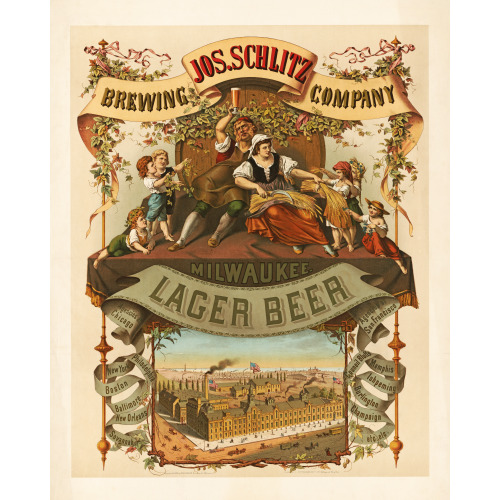 Schlitz Brewery, Lager Beer, Milwaukee, Wisconsin, 1878