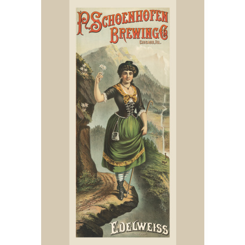 Schoenhofen Brewery, Edelweiss Beer, Chicago, Illinois, 1886