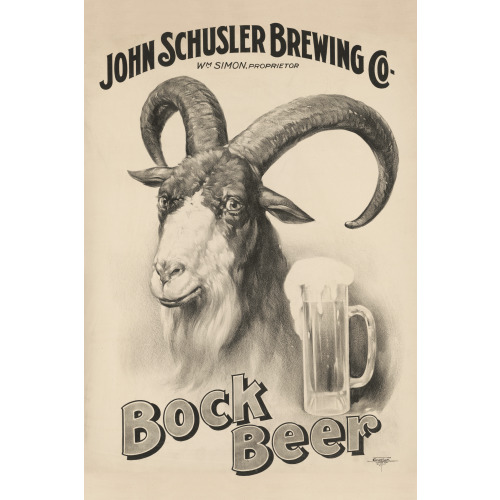 Schusler Brewery, Bock Beer, Buffalo, New York, 1899