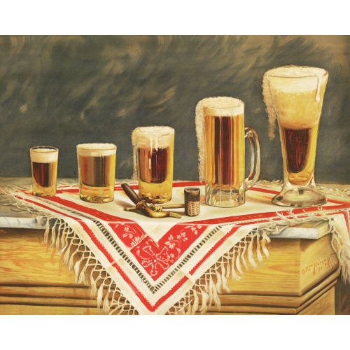 Mugs of Beer, the Toper's Dream, 1891