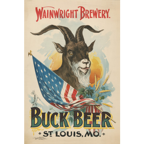 Wainwright Brewery, Buck Beer, St. Louis, Missouri, 1895