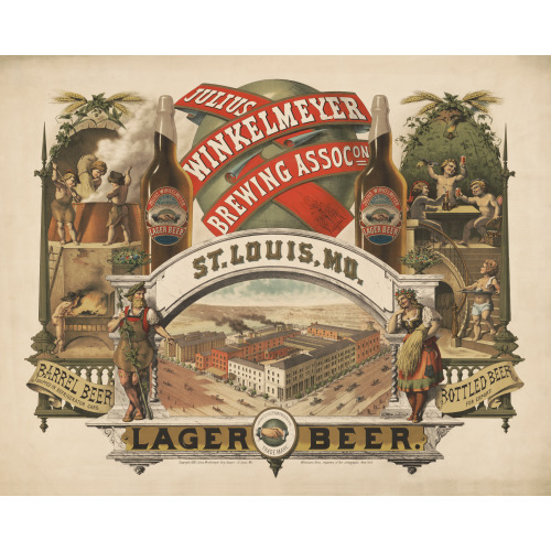 Winkelmeyer Brewery, Lager Beer, St. Louis, Missouri, 1880