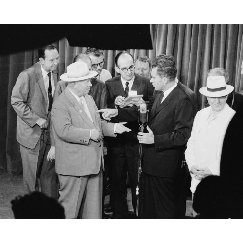 U.S.S.R. Moscow, Khrushchev and Nixon, American Exhibit, 1959