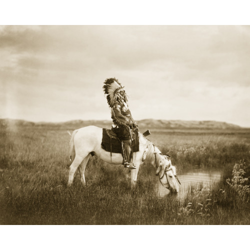 An Oasis, The Badlands, Oglala Man, 1905