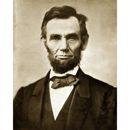 Abraham Lincoln Portrait Facing Front 1863