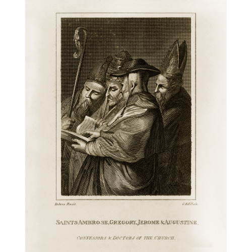 Saints Ambrose, Gregory, Jerome & Augustine, 1821
