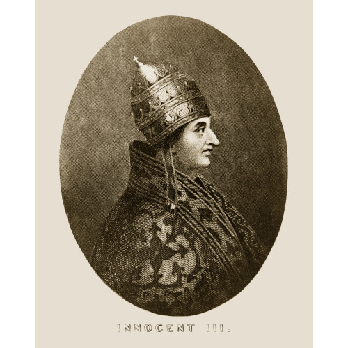 Pope Innocent III, Sepia Image, 1910