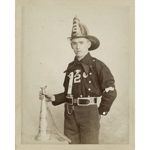 Fire Fighter in Uniform