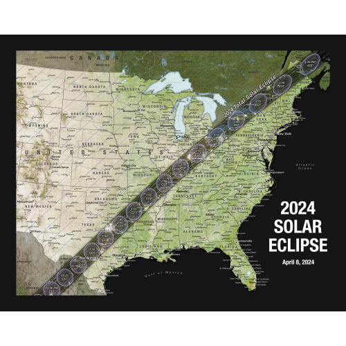 Solar Eclipse 2024 NASA Map of Totality